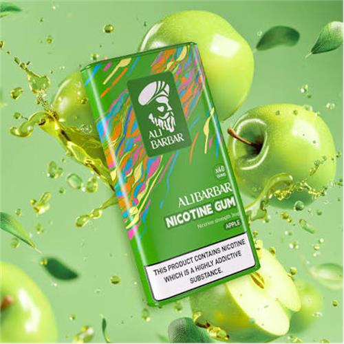 Alibarbar Nicotine Gum – Apple