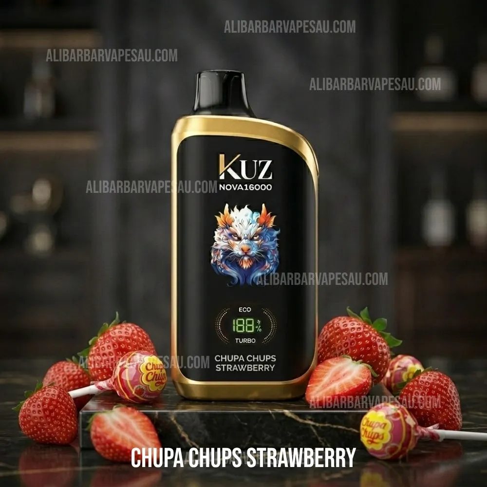 KUZ Nova 16000 Puffs Chupa Chups Strawberry